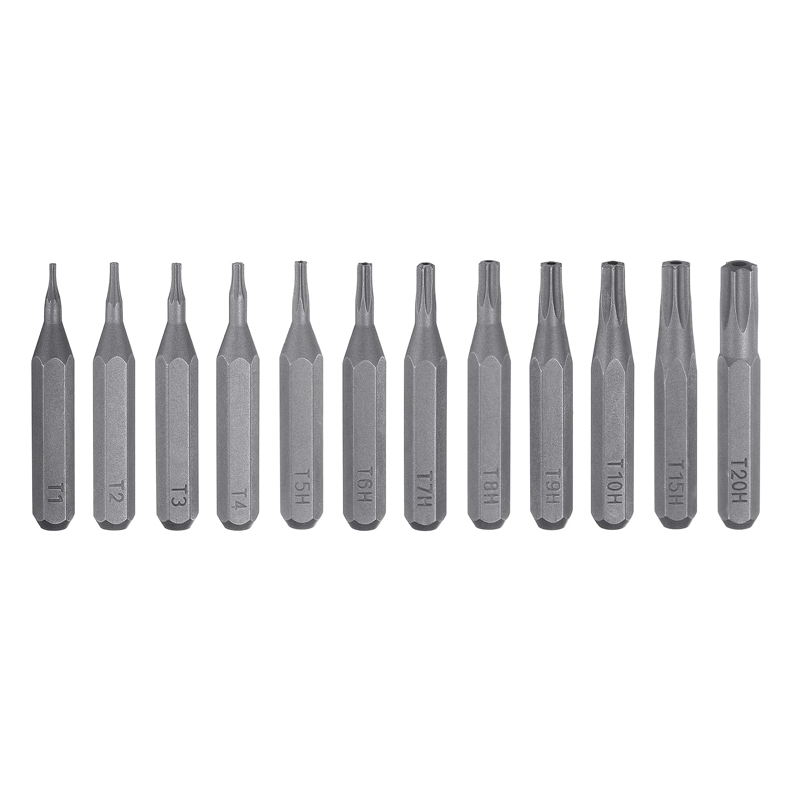 HARFINGTON 12pcs T1-T20H Torx Screwdriver Bit Set 5/32
